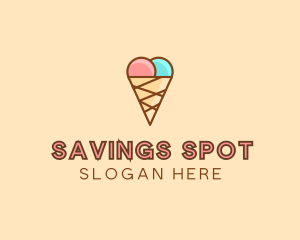 Sweet Ice Cream Cone  logo design