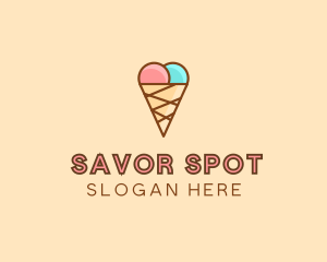 Sweet Ice Cream Cone  logo design