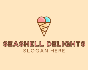 Sweet Ice Cream Cone  logo design