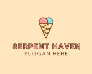 Sweet Ice Cream Cone  logo design