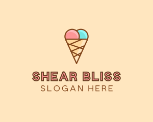 Sweet Ice Cream Cone  logo design