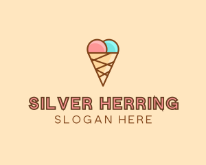 Sweet Ice Cream Cone  logo design