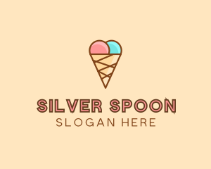 Sweet Ice Cream Cone  logo design