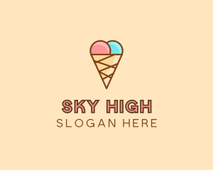 Sweet Ice Cream Cone  logo design