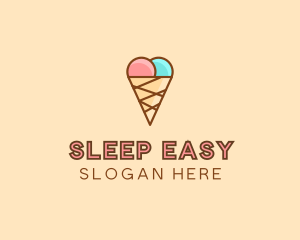 Sweet Ice Cream Cone  logo design