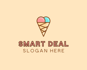 Sweet Ice Cream Cone  logo design