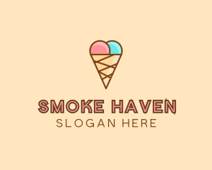 Sweet Ice Cream Cone  logo design