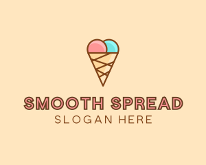 Sweet Ice Cream Cone  logo design