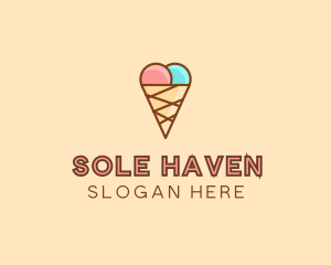 Sweet Ice Cream Cone  logo design