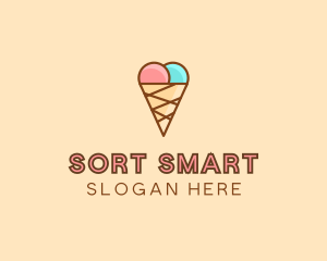 Sweet Ice Cream Cone  logo design