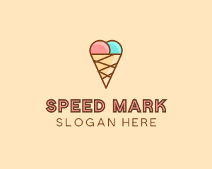 Sweet Ice Cream Cone  logo design