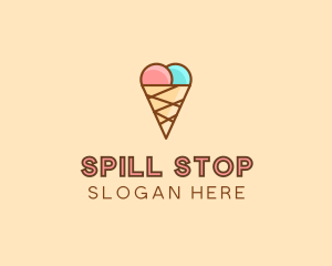 Sweet Ice Cream Cone  logo design