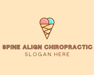 Sweet Ice Cream Cone  logo design