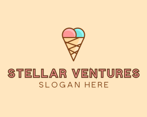 Sweet Ice Cream Cone  logo design