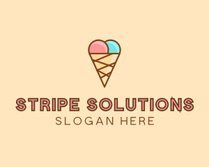 Sweet Ice Cream Cone  logo design