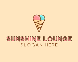 Sweet Ice Cream Cone  logo design