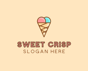 Sweet Ice Cream Cone  logo design