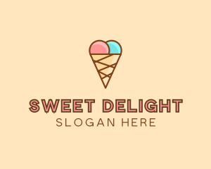 Sherbet - Sweet Ice Cream Cone logo design