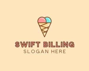 Sweet Ice Cream Cone  logo design