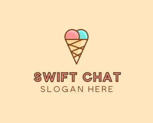 Snow Cone - Sweet Ice Cream Cone logo design