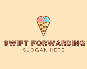 Sweet Ice Cream Cone  logo design