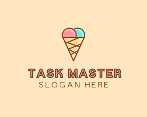 Sweet Ice Cream Cone  logo design