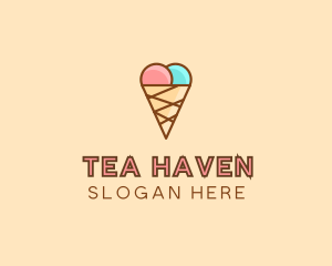 Sweet Ice Cream Cone  logo design