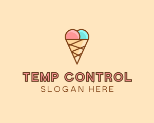 Sweet Ice Cream Cone  logo design