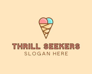 Sweet Ice Cream Cone  logo design