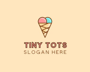 Sweet Ice Cream Cone  logo design