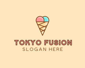 Sweet Ice Cream Cone  logo design