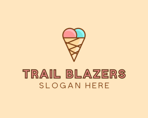 Sweet Ice Cream Cone  logo design