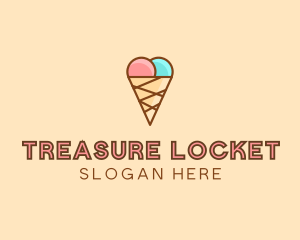 Sweet Ice Cream Cone  logo design