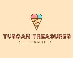 Sweet Ice Cream Cone  logo design