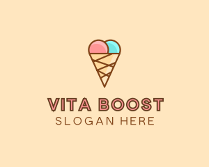 Sweet Ice Cream Cone  logo design