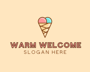 Sweet Ice Cream Cone  logo design