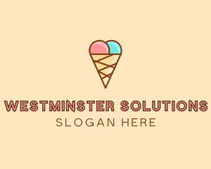 Sweet Ice Cream Cone  logo design