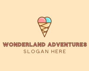 Sweet Ice Cream Cone  logo design