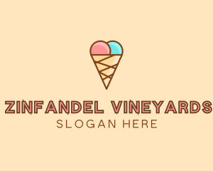 Sweet Ice Cream Cone  logo design