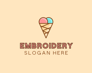 Sweet Ice Cream Cone  logo design