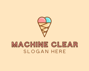 Ice Cream - Sweet Ice Cream Cone logo design