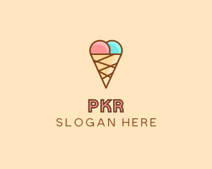 Sweet Ice Cream Cone  logo design