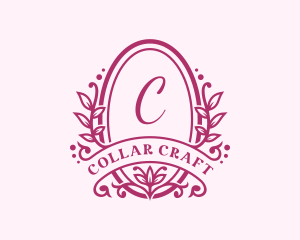 Organic Flower Wreath  logo design