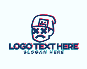 Digital - Beanie Boy Streamer logo design