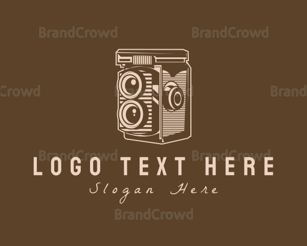 Retro Antique Camera Logo