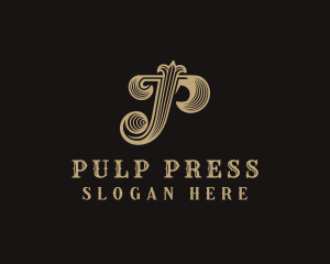 Fancy Western Boutique Letter P logo design