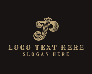 Hotel - Fancy Western Boutique Letter P logo design