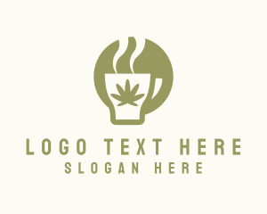 Dispensary - Marijuana Hot Cup logo design