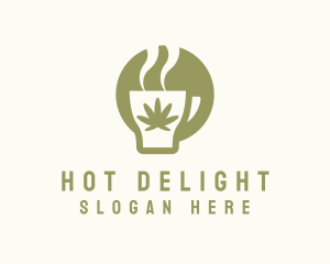 Marijuana Hot Cup logo design