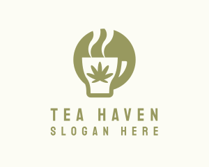 Marijuana Hot Cup logo design